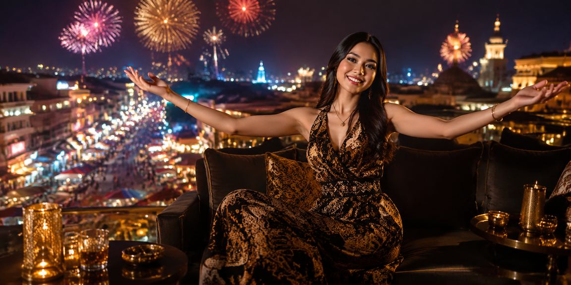 Suasana pasar malam dengan bonus VIP dan hadiah menarik yang dirayakan bersama