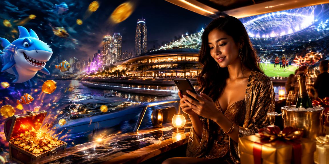 Permainan tembak ikan digital dengan visual bawah laut yang cerah dan interaktif